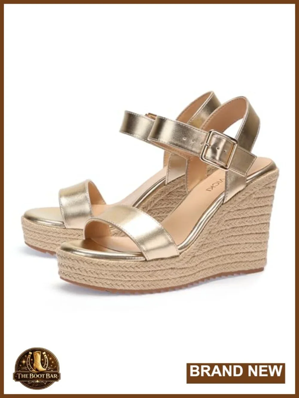 Platform Wedge Sandals with Ankle Strap Espadrille Style